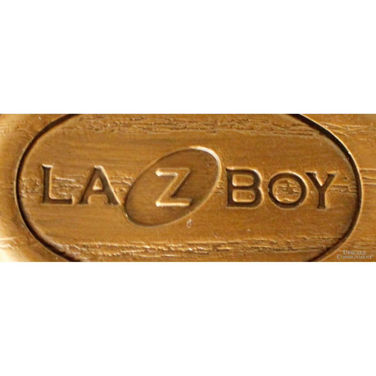 La-Z-Boy Blue Leather Rocking Recliner