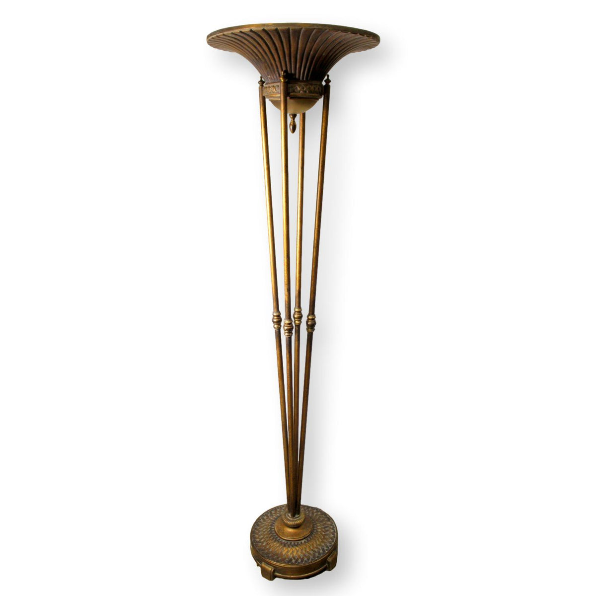 Gold Torchiere  Floor Lamp