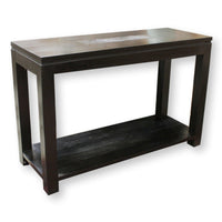 Black Console Table w/Carved Thistle Design