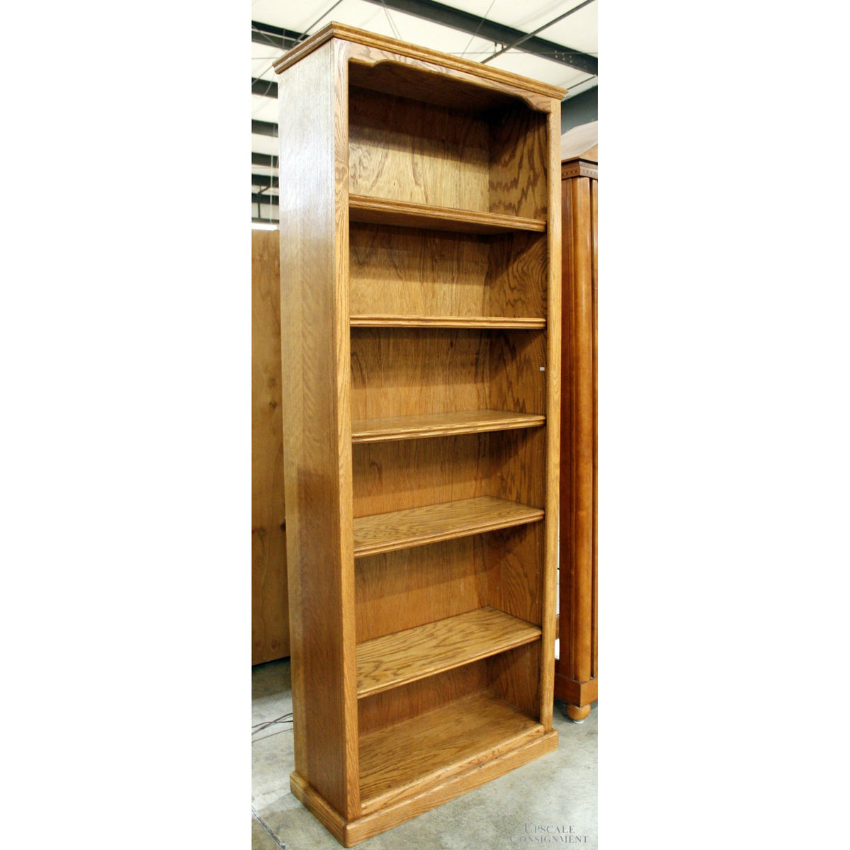 7' Oak Bookcase