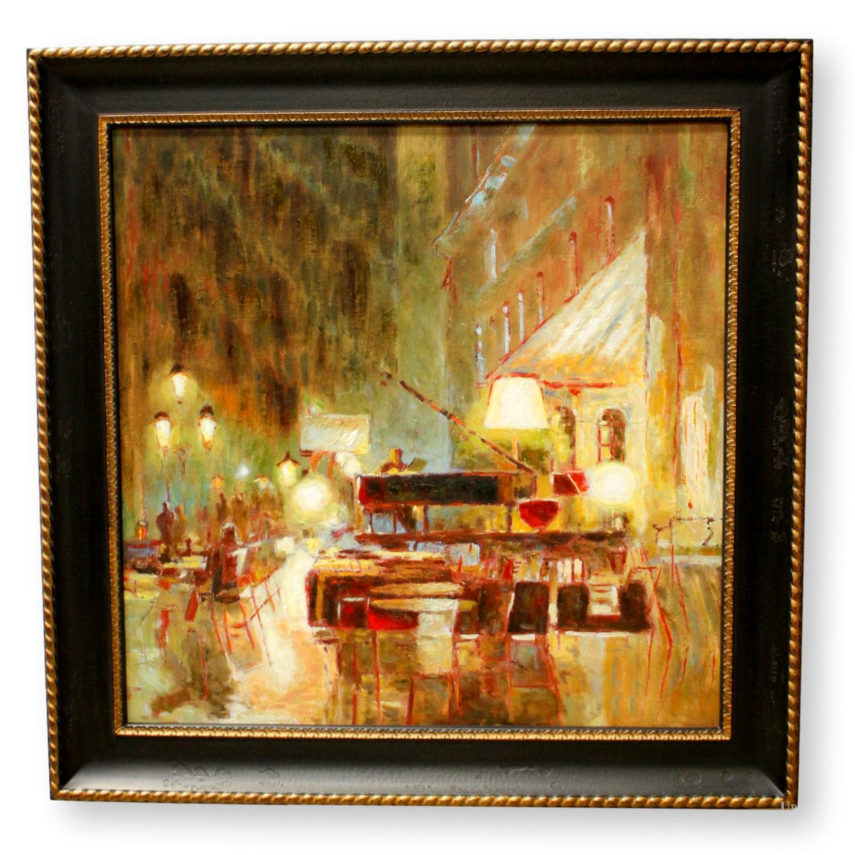 Z Gallerie Framed Giclee on Canvas 'RM Piano Bar'