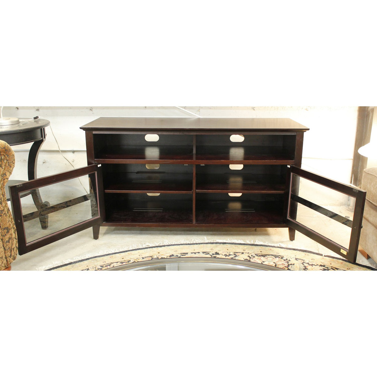 Bell'O Red Mahogany Media Console