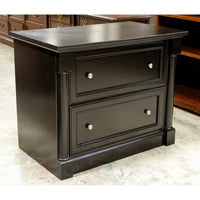 Black Lateral 2 Drawer File Cabinet