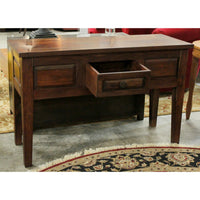 Solid Tropical Wood Console Table
