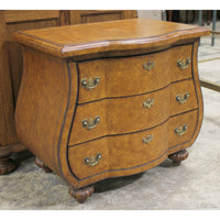 Leather Top Bombe Chest