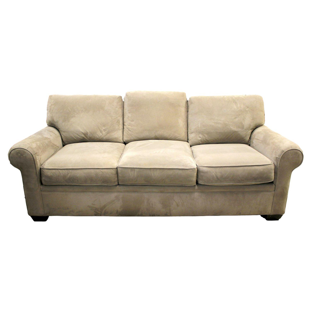 Drexel Heritage Taupe Microfiber Sofa