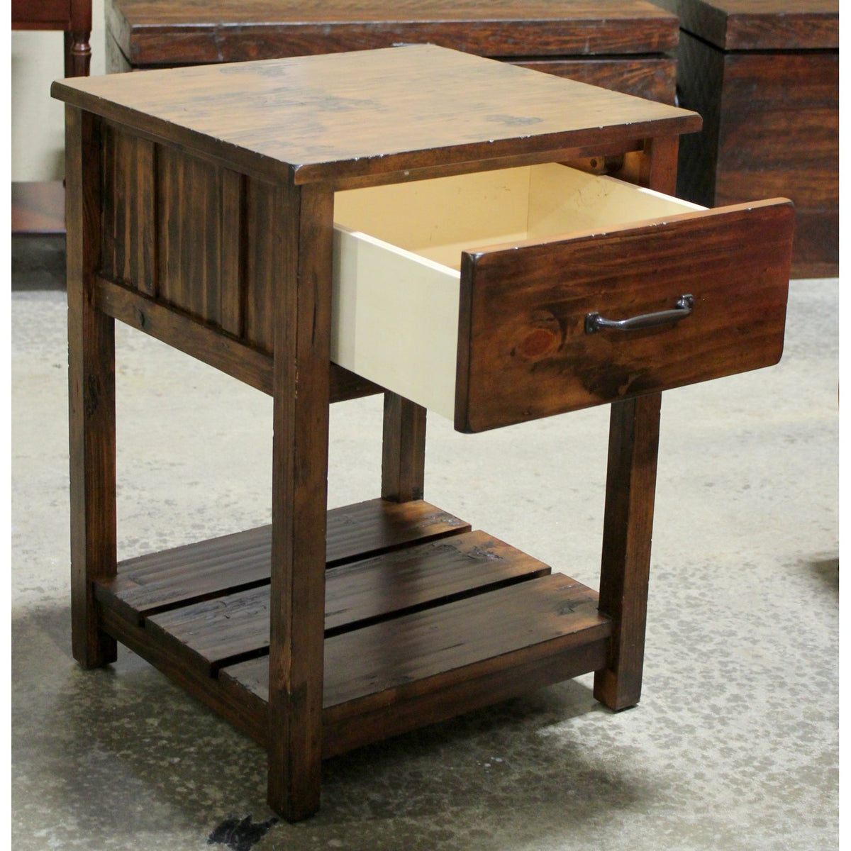 Pottery Barn Rustic One Drawer Nightstand