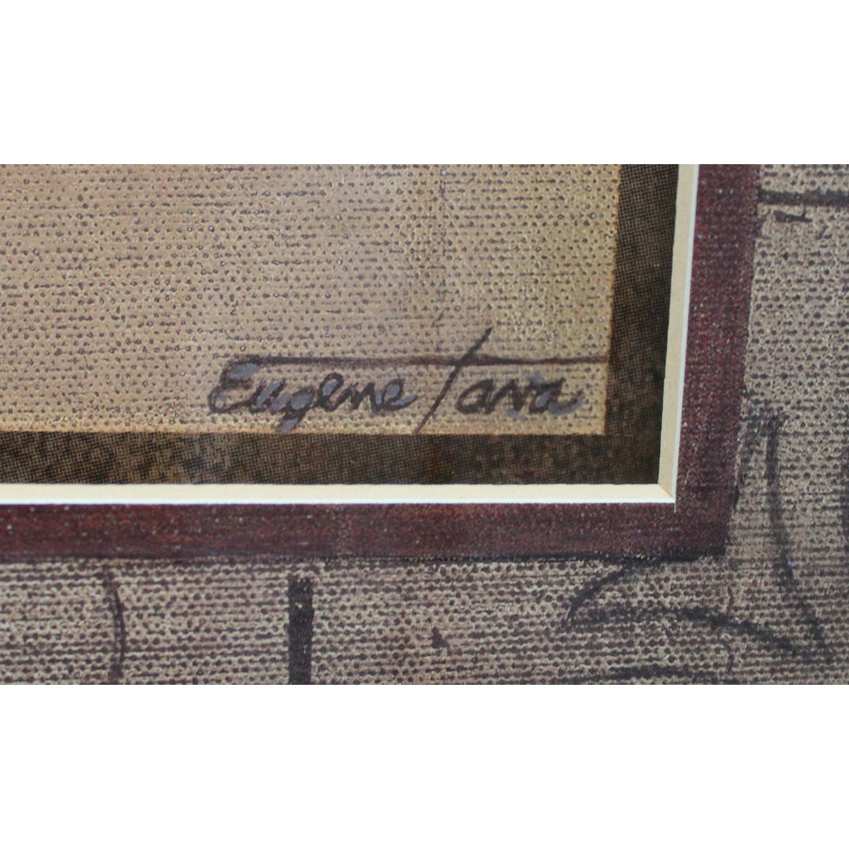 Framed Floral Medallion Artwork