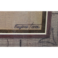 Framed Floral Medallion Artwork