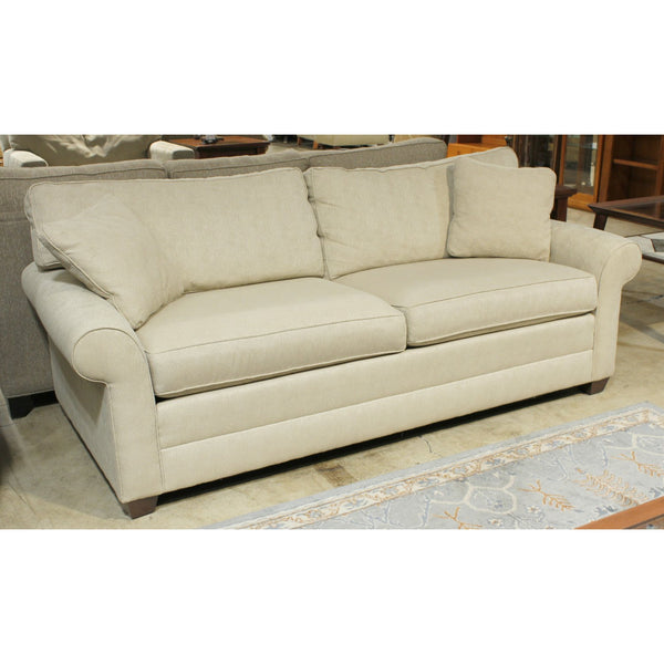 Ethan Allen Cream 2-Tone Sofa