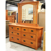 Mission Style Oak Dresser w/Mirror