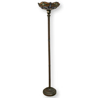 Tiffany Style Dragonfly Torchiere Up-Light Floor Lamp