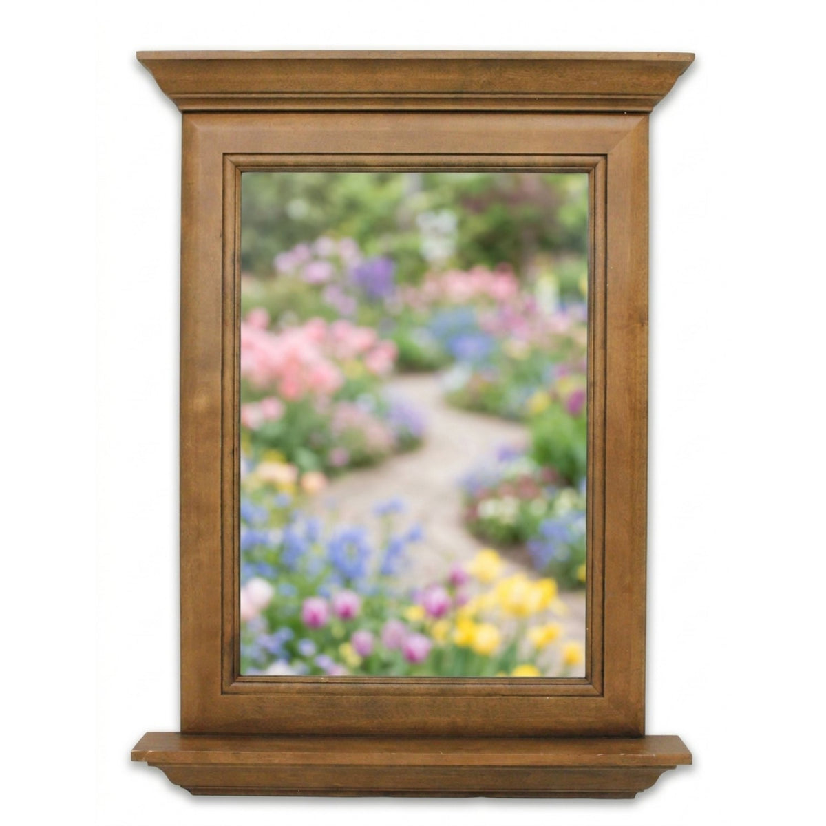 Rectangular Mirror w/Decorative Molding