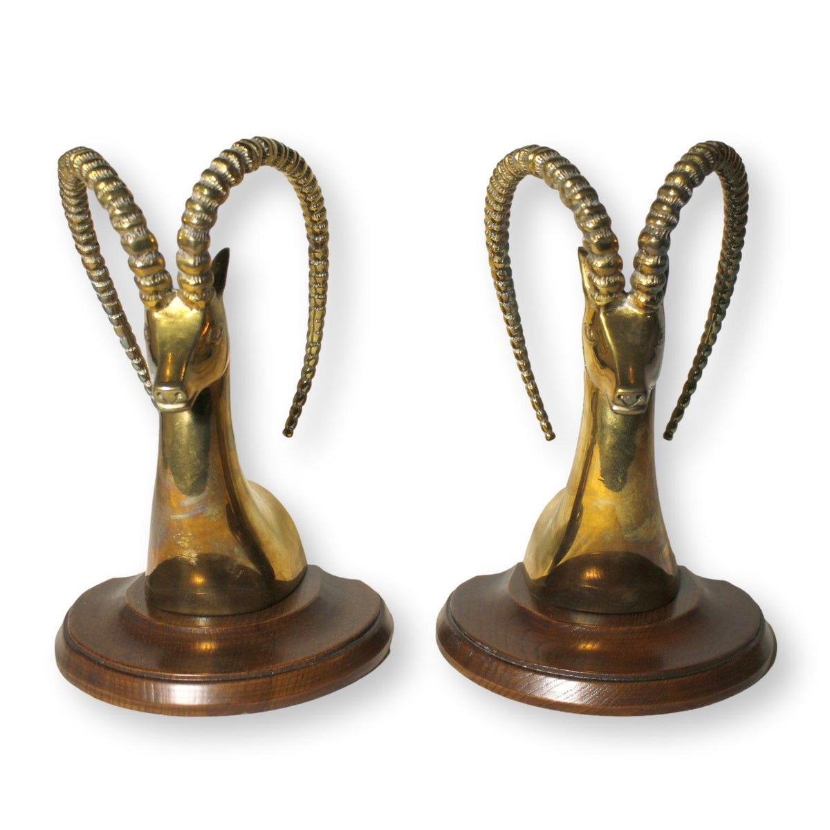 Sarreid Ltd. Pair of Brass Gazelle Bookends