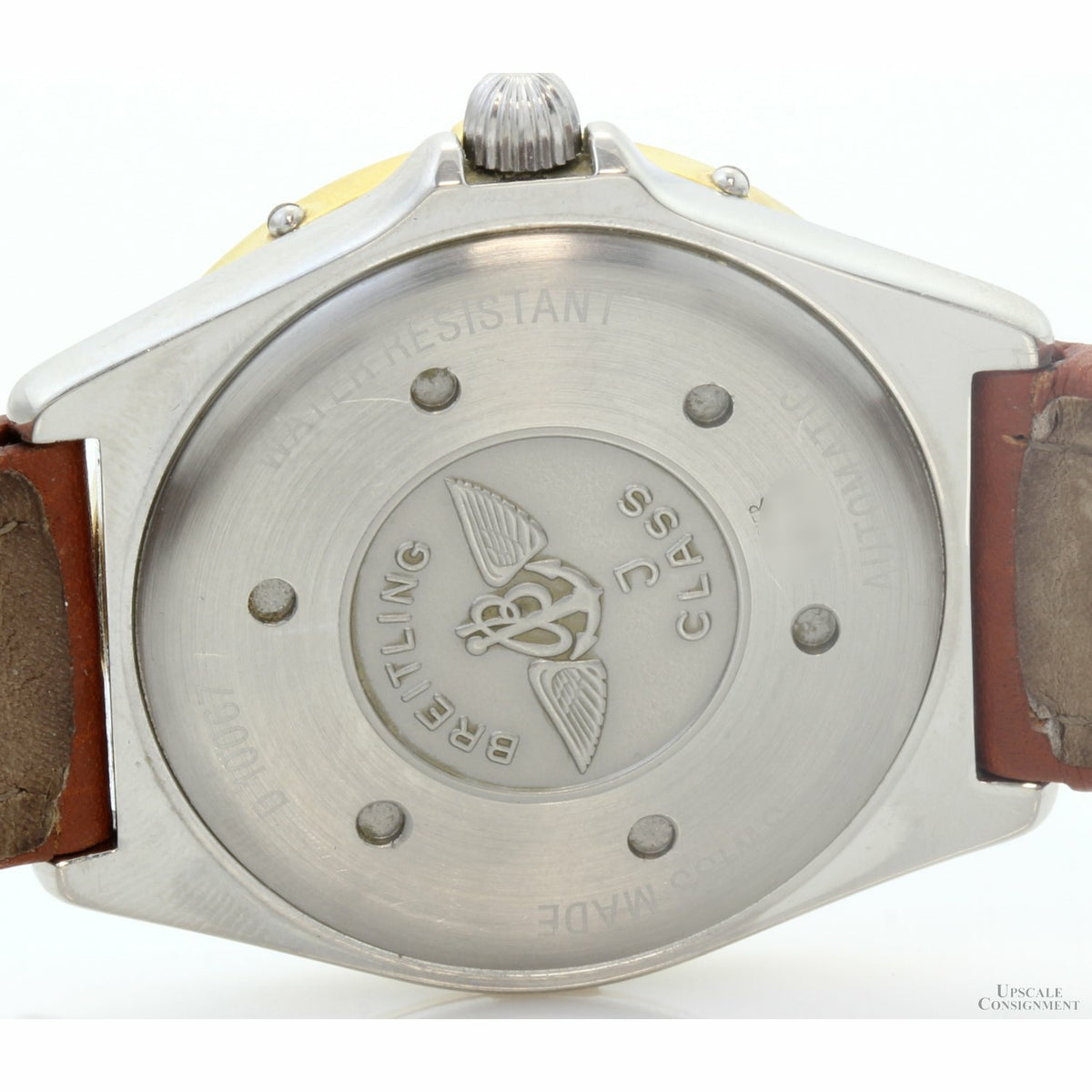 Breitling J-Class Automatic Swiss Made Watch | Ref. D10067 | 18K Gold & Blue Enamel Bezel