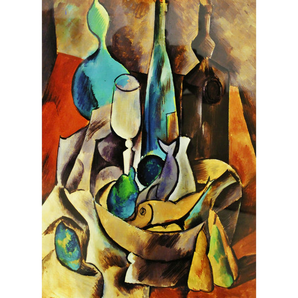 Gallery Framed Art Print 'Fish and Bottles' By Pablo Picasso
