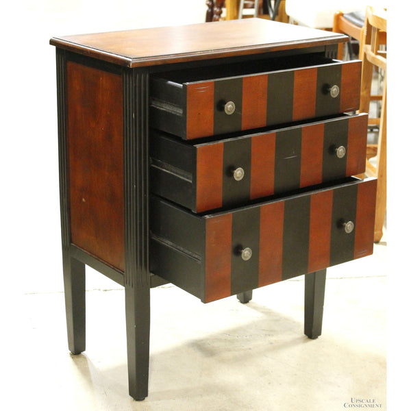 Pier 1 Striped 3 Drawer Chest of Drawers