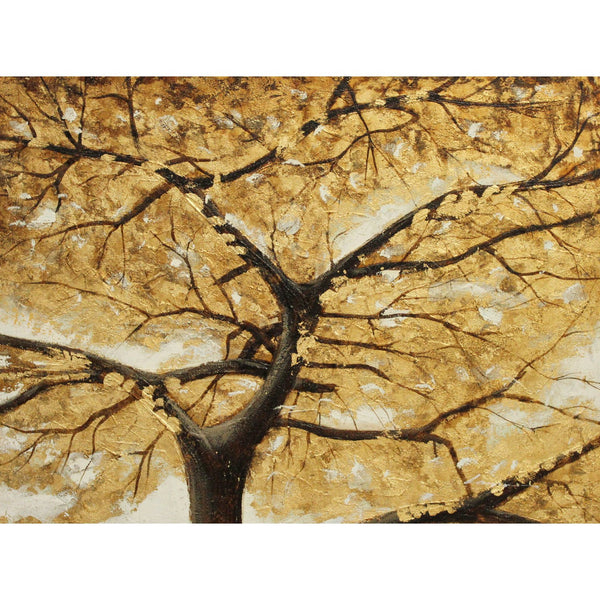 Framed Original Oil Gold Tree