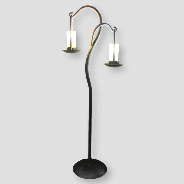 Double Hanging Faux Candle Floor Lamp