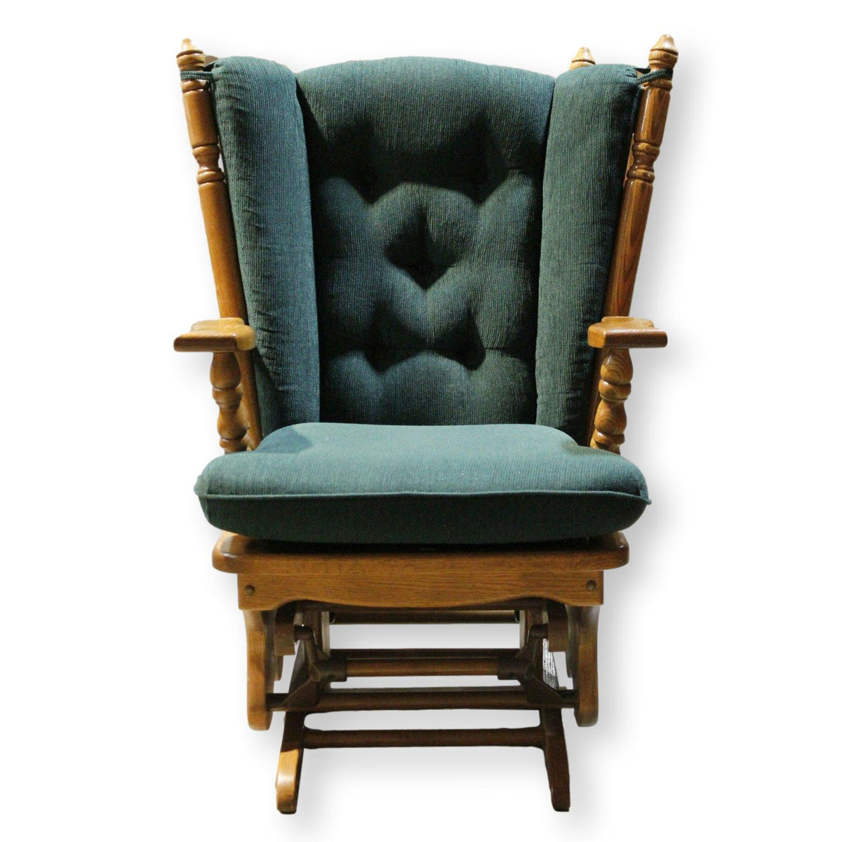 Oak Glider Chair w/Cushion