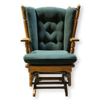 Oak Glider Chair w/Cushion