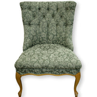Green Rose Armless Accent Chair