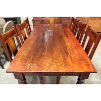 World Market Hand Hewn Tropical Dining Table w/8 Chairs