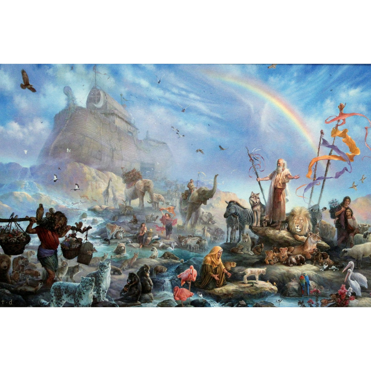 Framed Limited Edition Print on Canvas "The Celebration" by Tom DuBois