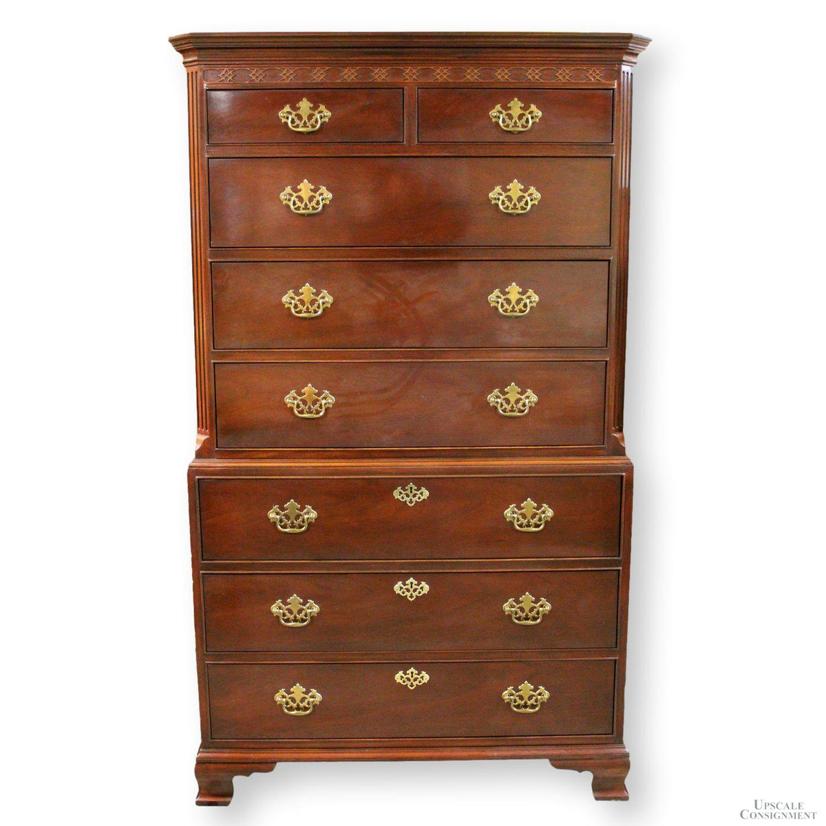 Baker Furniture Mahogany Chest on Chest