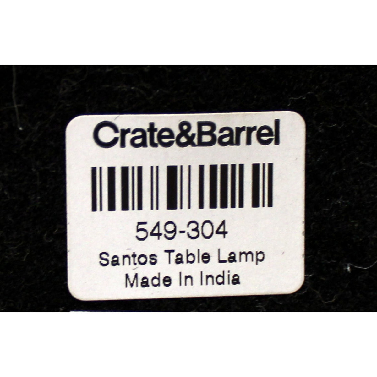 Crate & Barrel 'Santos' Bronze Oil Jar Table Lamp