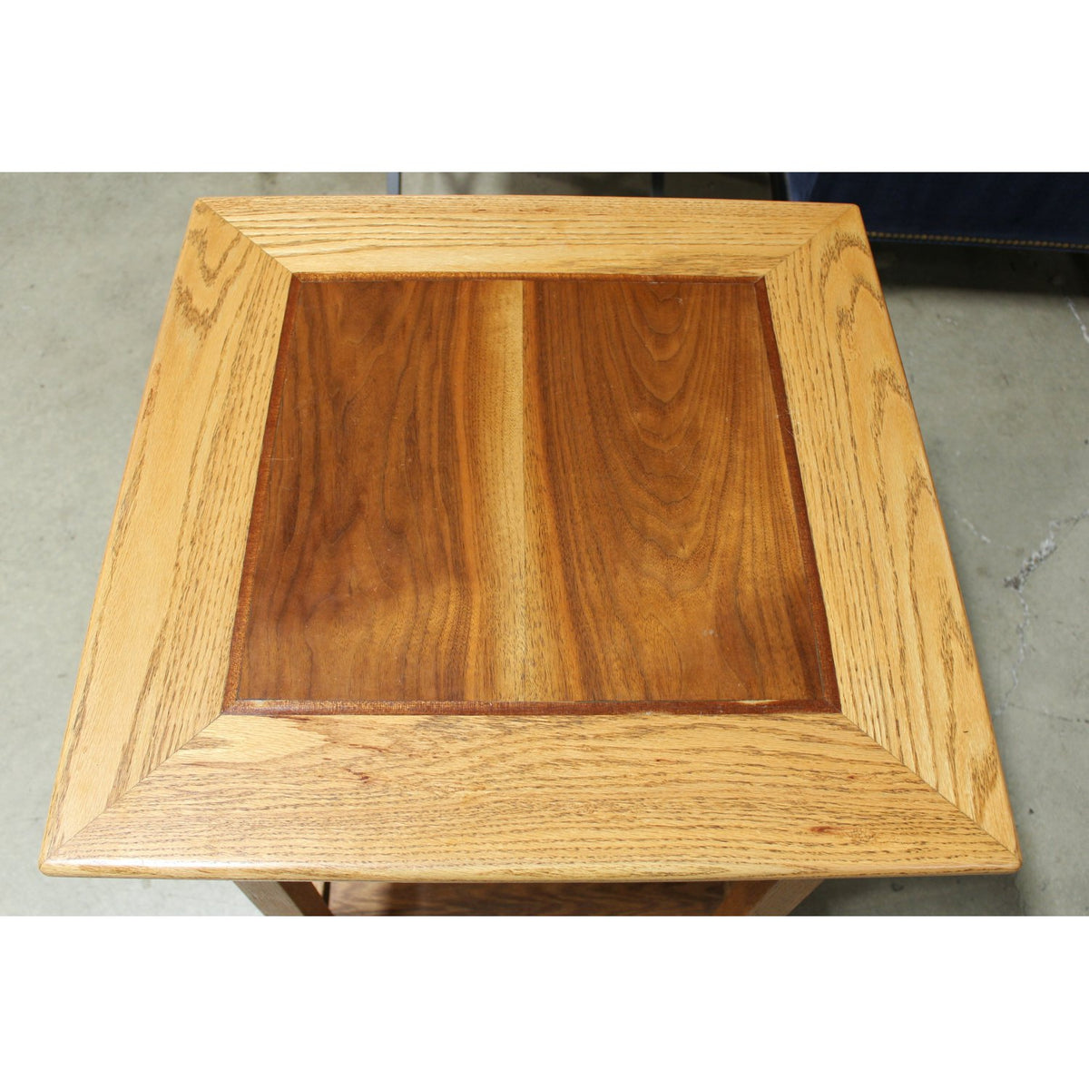 Two-Tone Oak Mission Style End Table