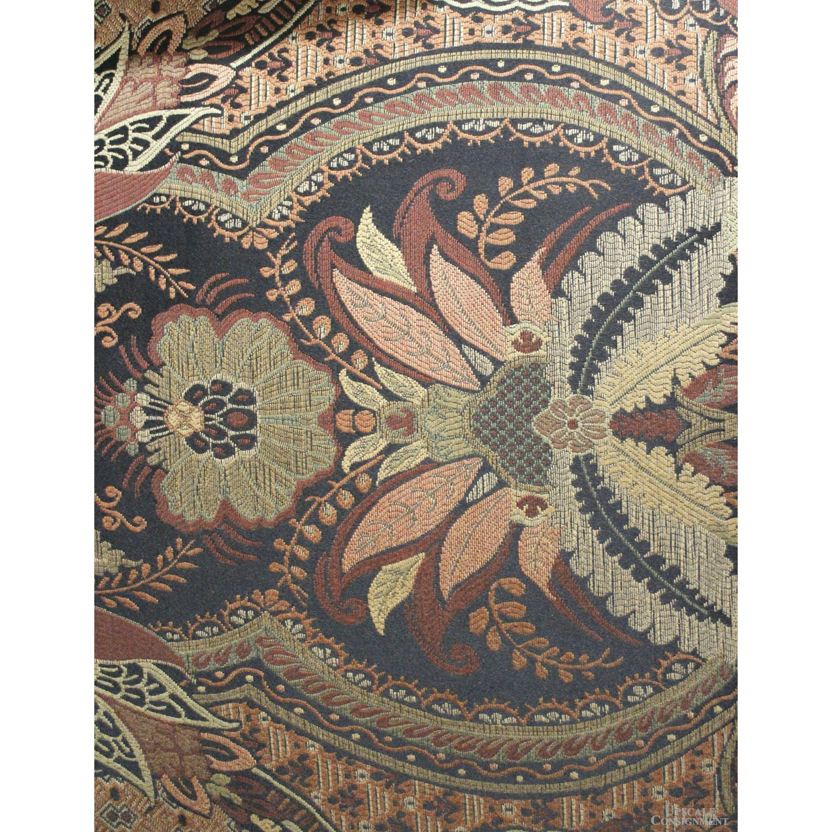 Floral Tapestry Wingback Recliner
