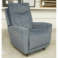 La-Z-Boy Light Blue Rocking Power Recliner w/Adj. Headrest