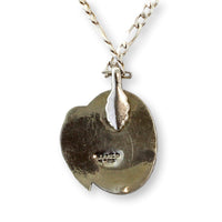 Sterling Silver Robin's Egg Blue Turquoise Pendant & Chain