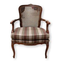 Harris Marcus Home Mocha & Gray Striped Fauteuil Chair