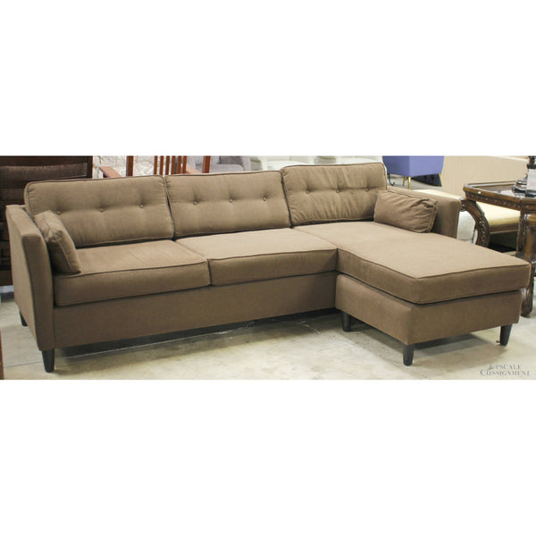 DFF Brown Sectional w/Chaise