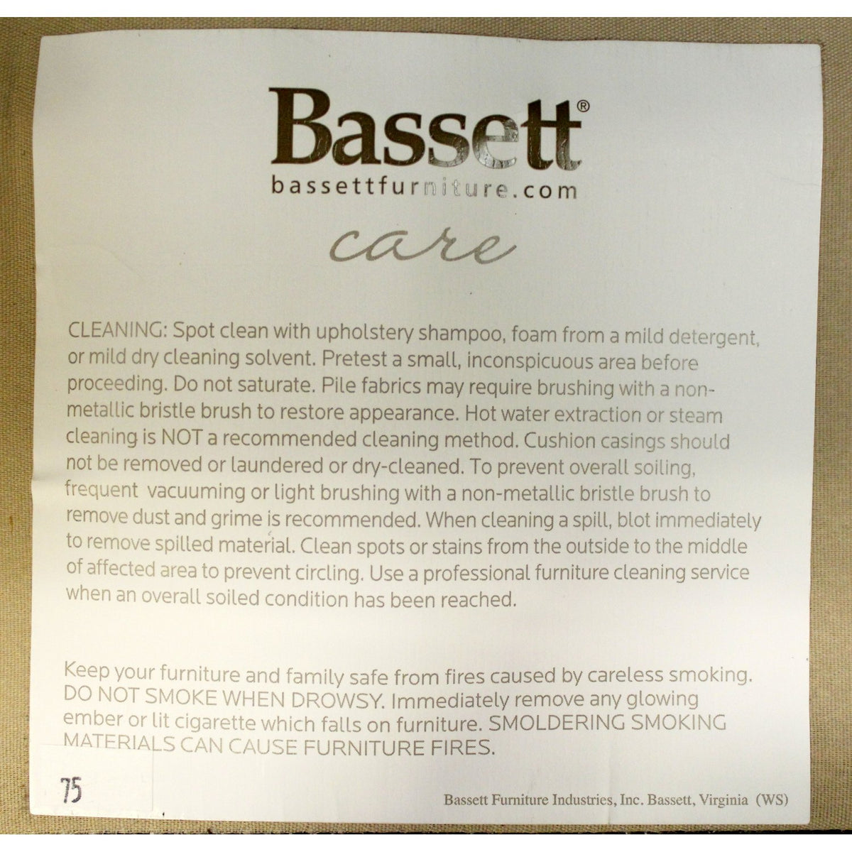 Bassett Gray Swivel Chair
