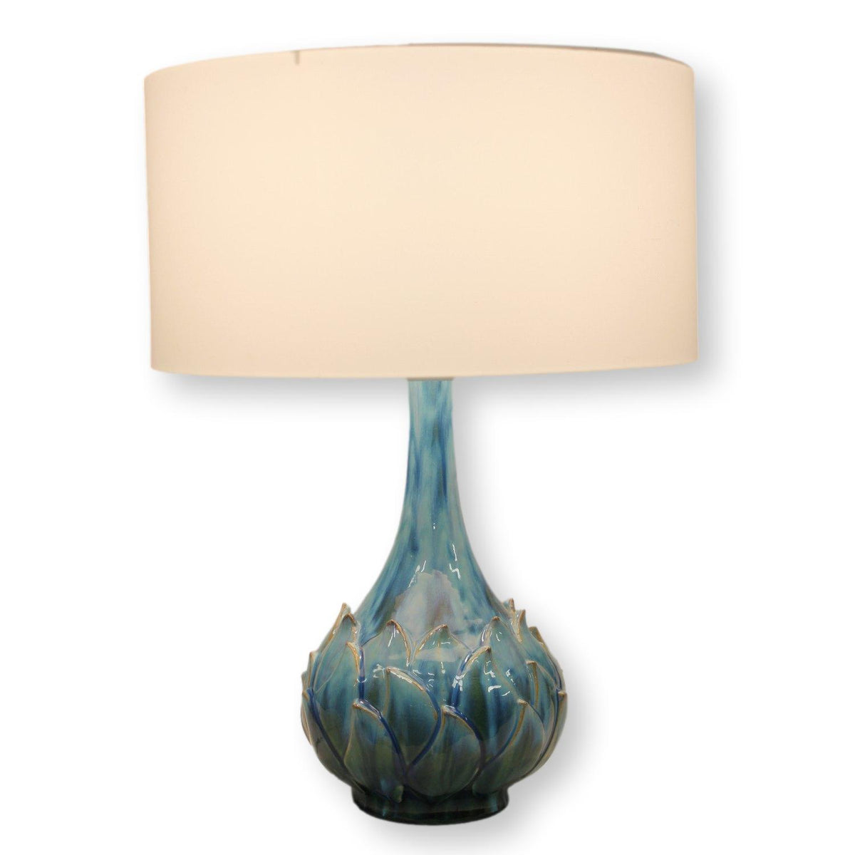 Ceramic Lotus Flower Table Lamp