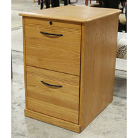 Oak 2 Drawer File Cabinet