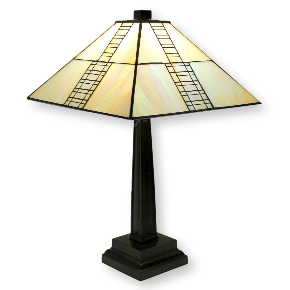 Prairie Style Stained Glass Table Lamp