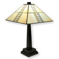 Prairie Style Stained Glass Table Lamp