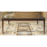 Bernhardt Glass Top Coffee Table