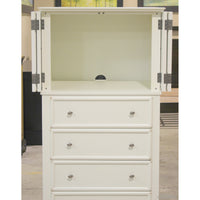 White 4 Drawer Accent Cabinet