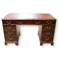 Mahogany Desk w/Leather Top