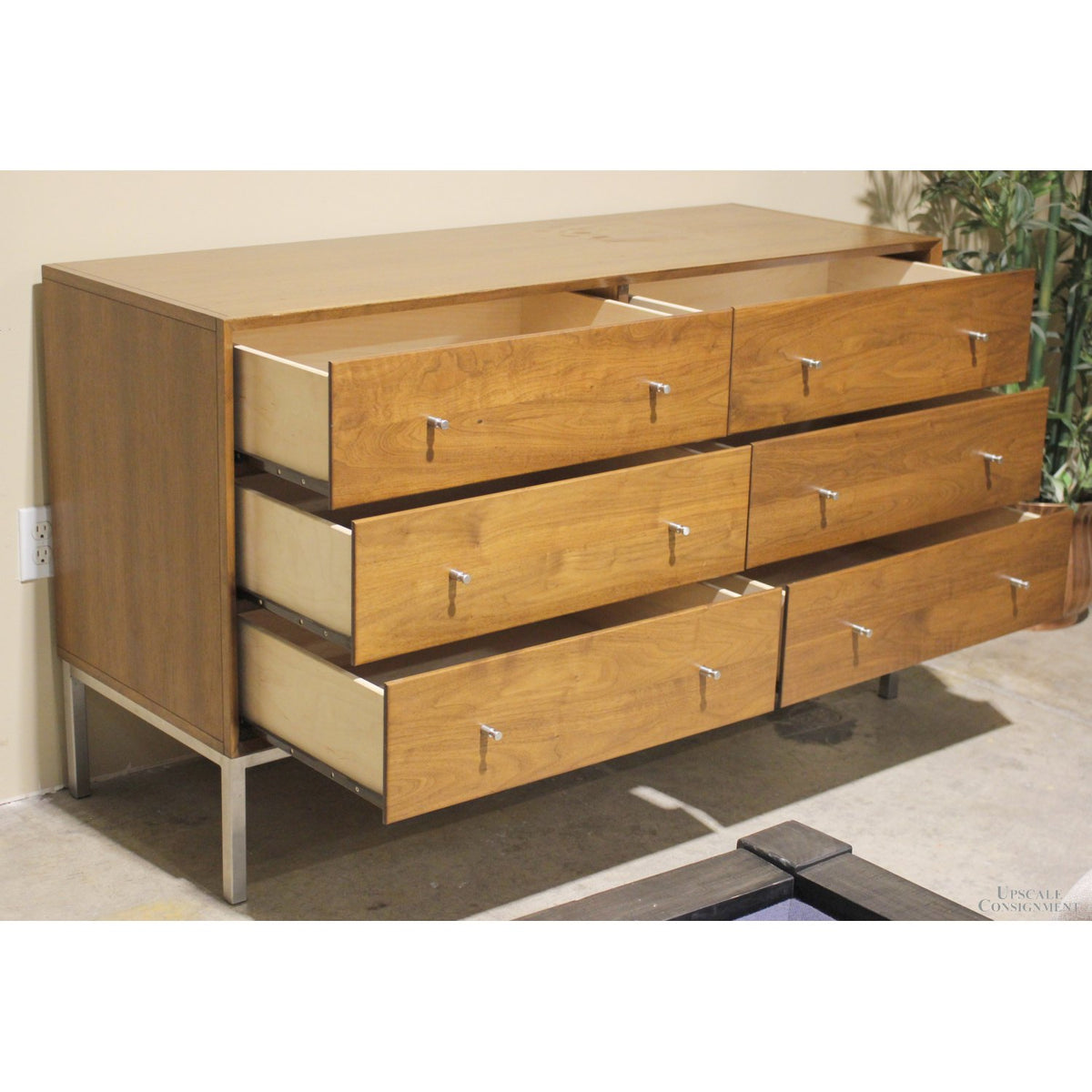 'Delano' Walnut Double Dresser