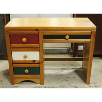Single Pedestal Desk w/Interchangable Drawer Fronts
