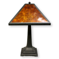 Mission Style Table Lamp w/Mica Shade