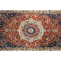 4' 2'' X 7' 4''  Handmade Red Area Rug