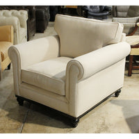 Jonathan Louis "Martha Stewart" Linen Armchair