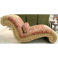 Brown Bomber Jacket Chaise Lounge